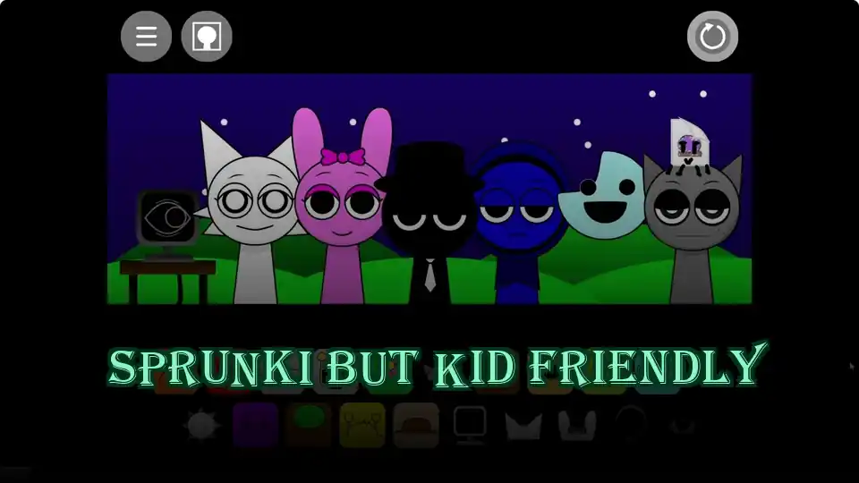 Sprunki But Kid Friendly Logo