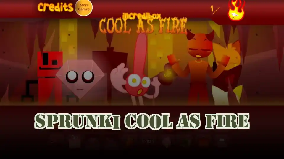 Sprunki Cool As Fire Logo