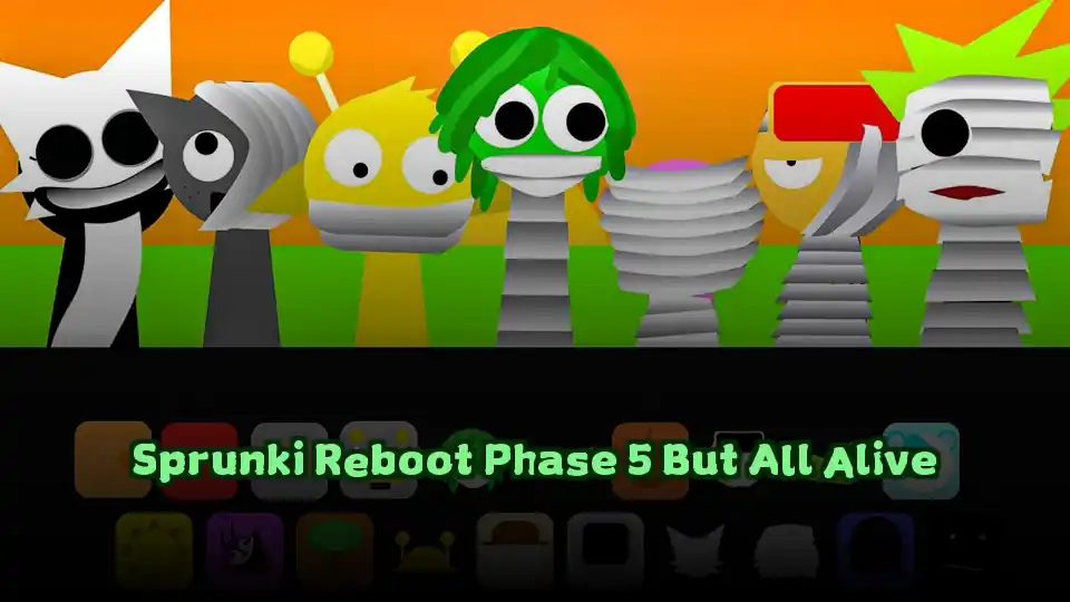 Sprunki Reboot Phase 5 But All Alive Logo