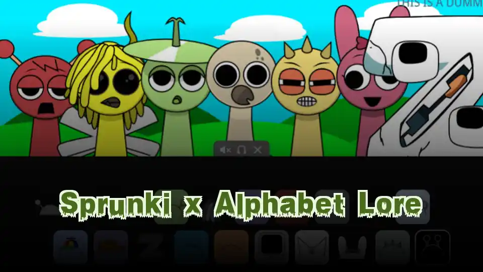 Sprunki x Alphabet Lore Logo