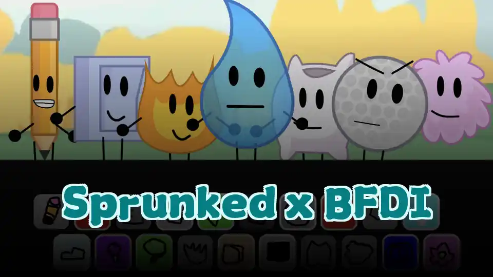 Sprunked x BFDI Logo