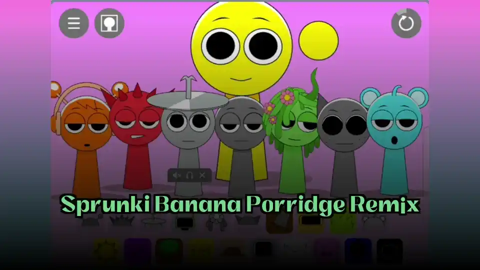 Sprunki Banana Porridge Remix Logo