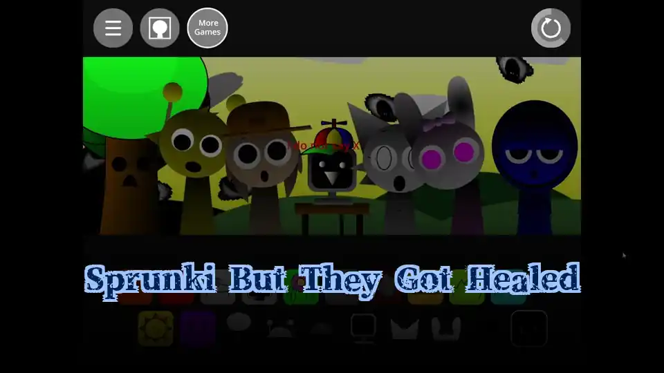 Sprunki But They Got Healed Logo