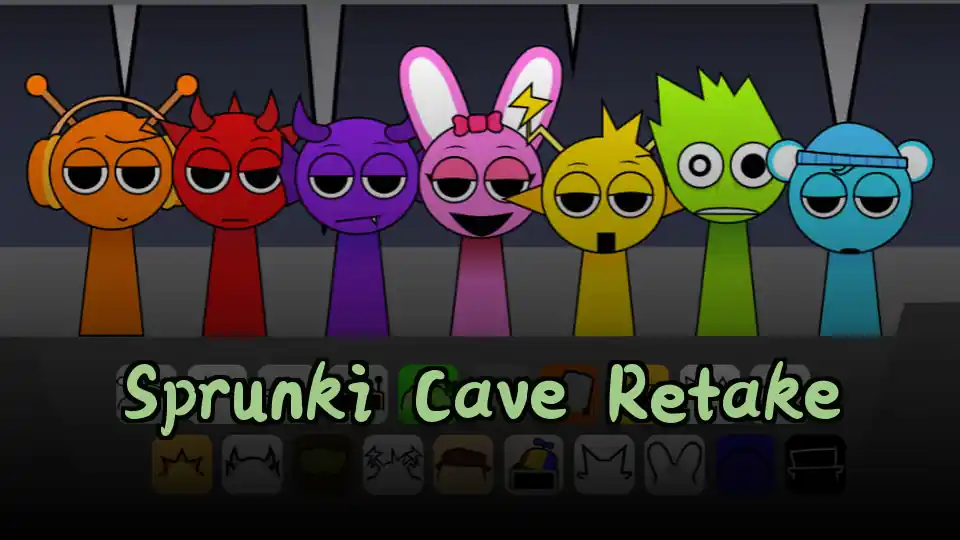 Sprunki Cave Retake Logo