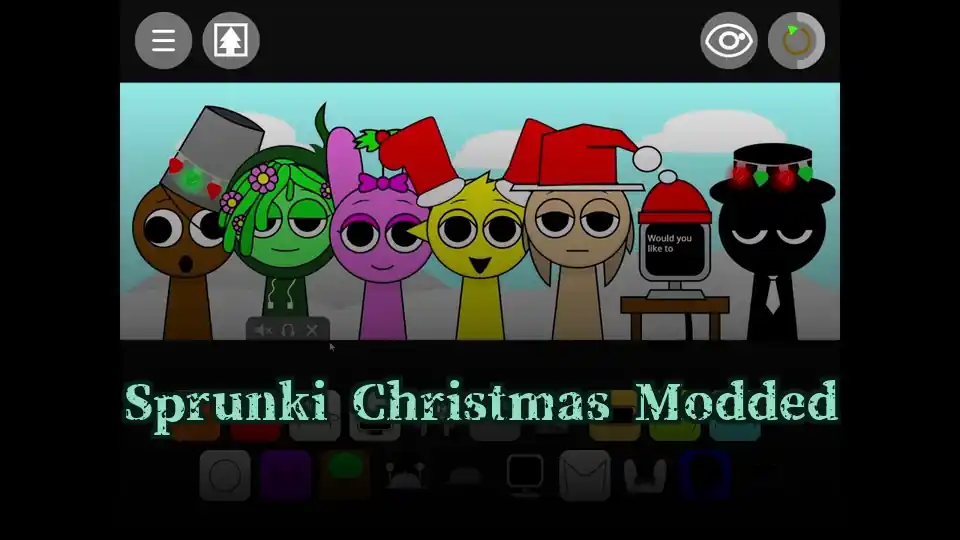 Sprunki Christmas Modded Logo