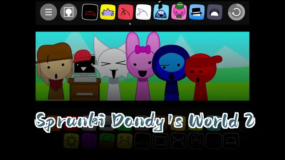 Sprunki Dandy's World 2 Logo
