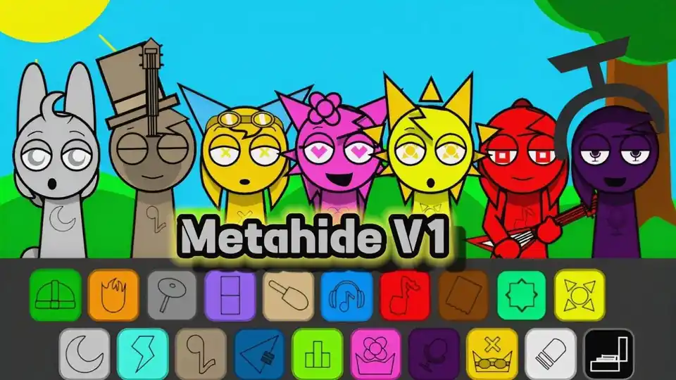 Sprunki Metahide V1 Logo