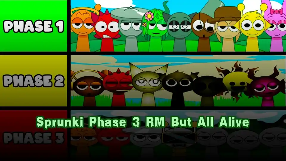 Sprunki Phase 3 RM But All Alive Logo