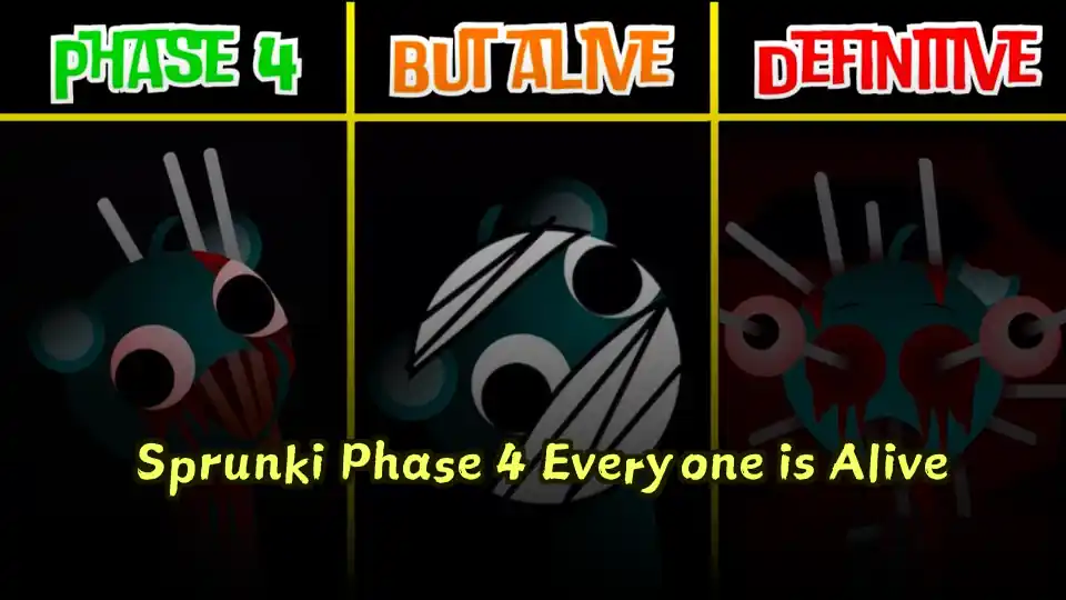Sprunki Phase 4 Everyone is Alive Logo