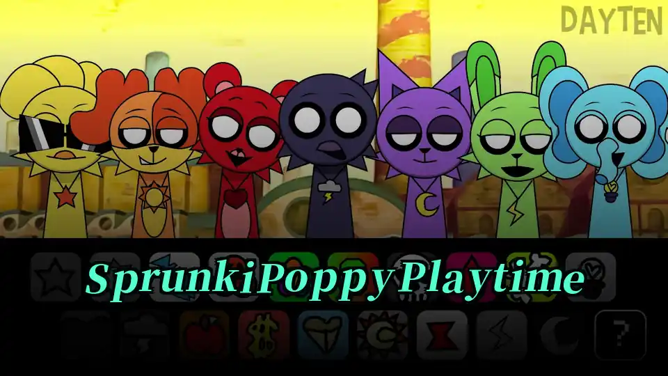 Sprunki Poppy Playtime Logo
