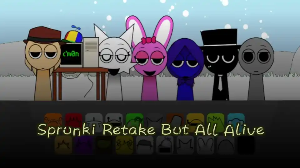 Sprunki Retake But All Alive Logo