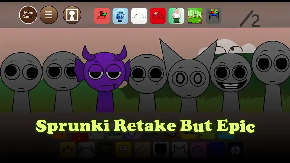Sprunki Retake But Epic Logo