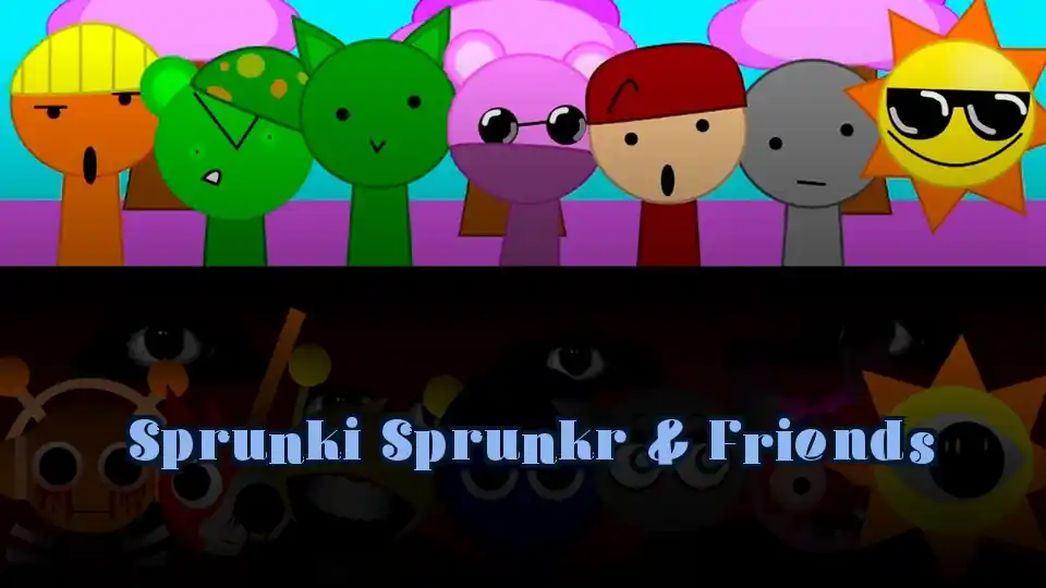 Sprunki Sprunkr & Friends Logo