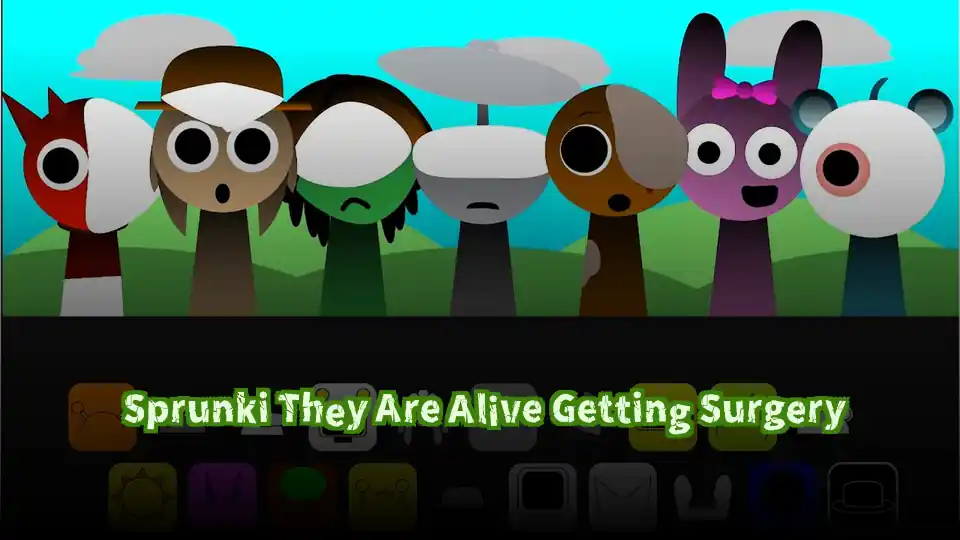 Sprunki They Are Alive Getting Surgery Logo
