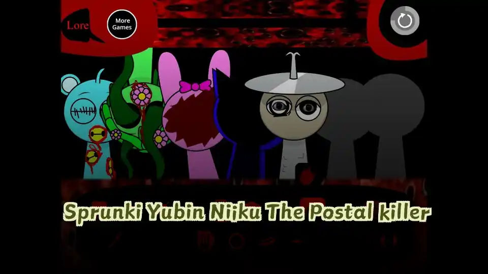 Sprunki Yubin Niiku: The Postal killer Logo