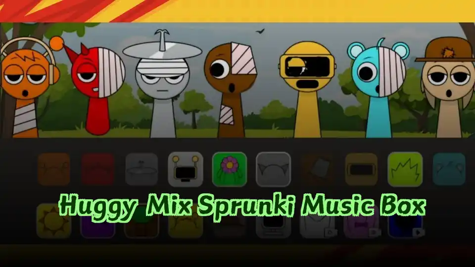Huggy Mix Sprunki Music Box Logo