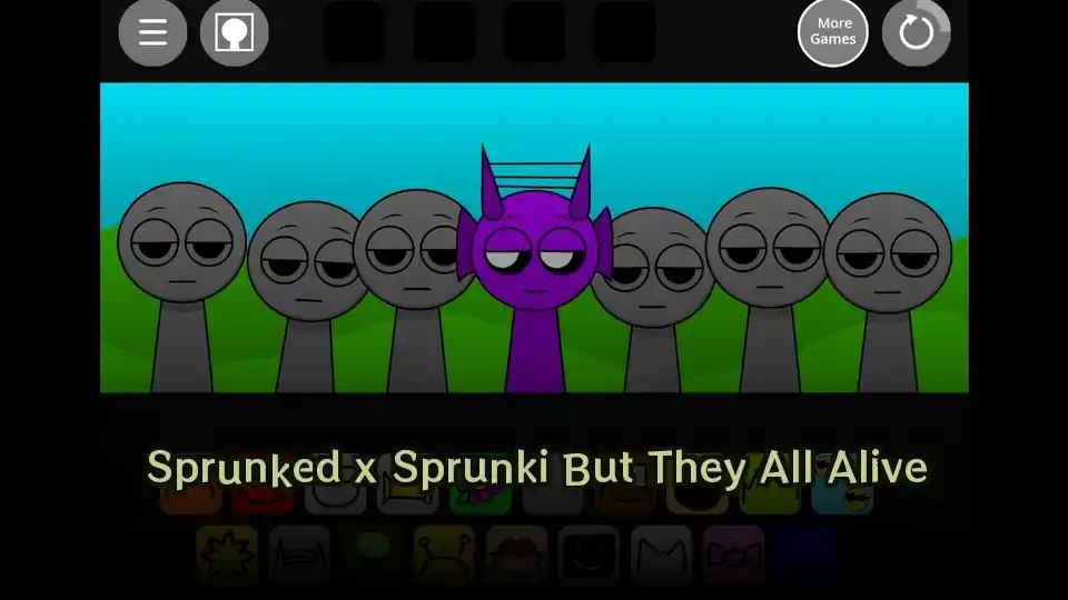 Sprunked x Sprunki But They All Alive Logo