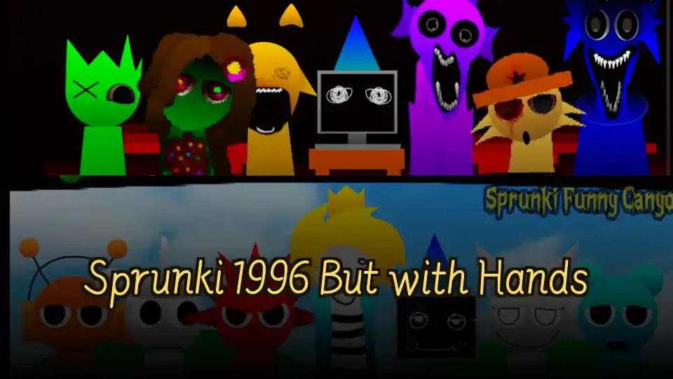 Sprunki 1996 But with Hands Logo