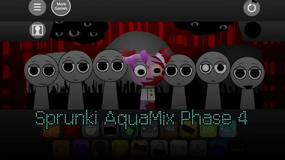 Sprunki AquaMix Phase 4 Logo