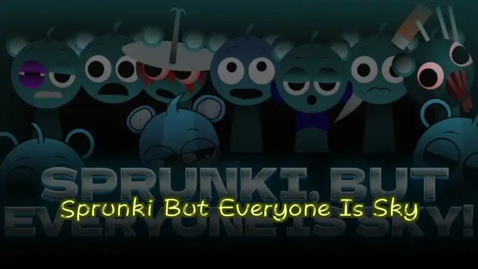 Sprunki But Everyone Is Sky Logo