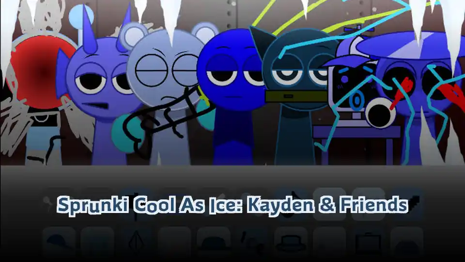 Sprunki Cool As Ice: Kayden & Friends Logo