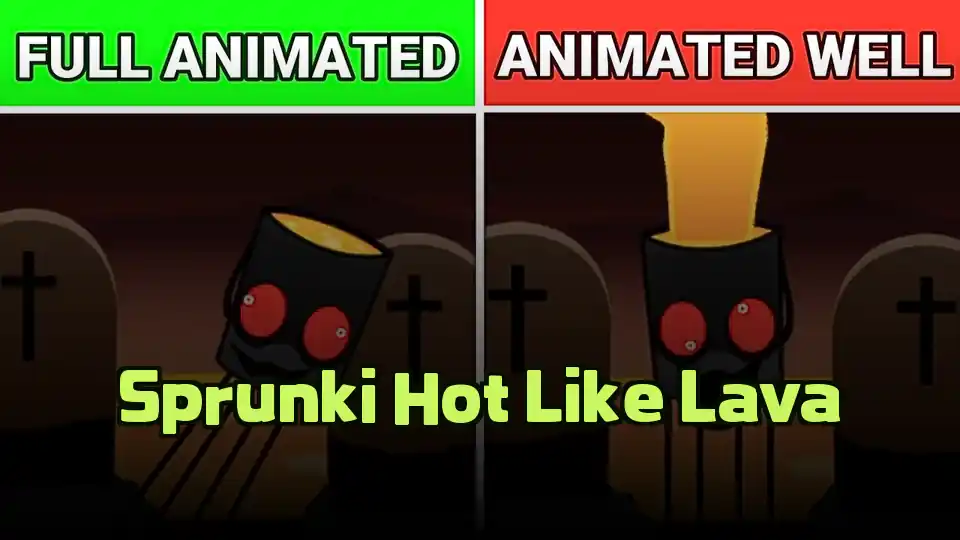 Sprunki Hot Like Lava Logo