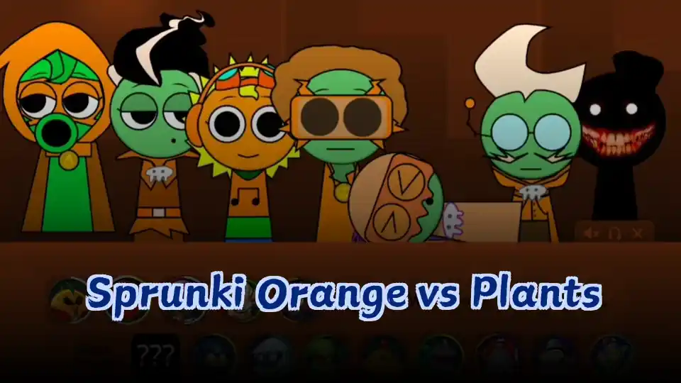 Sprunki Orange vs Plants Logo
