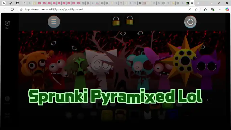 Sprunki Pyramixed Lol Logo