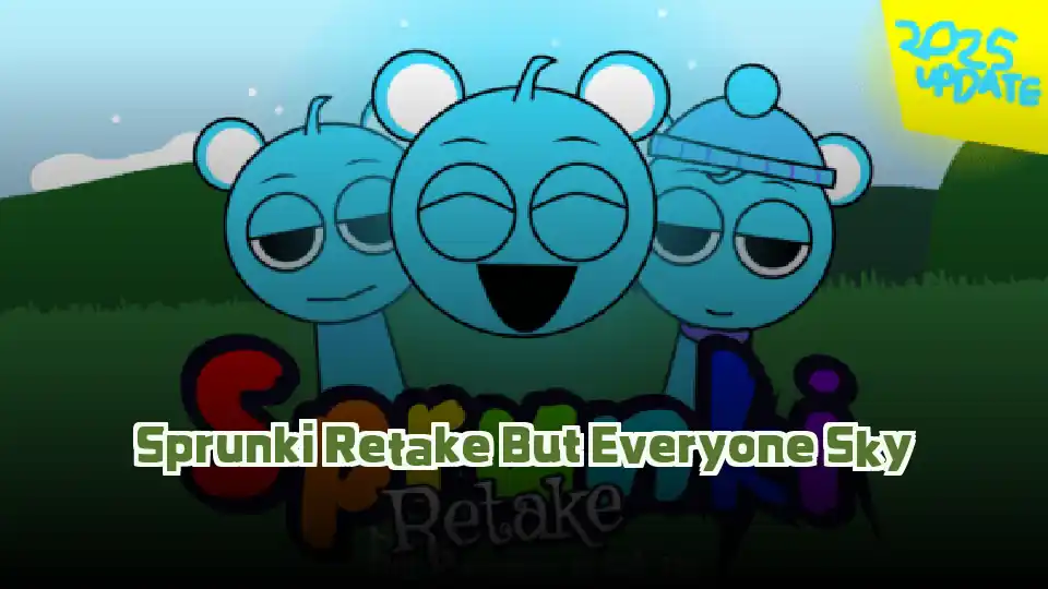 Sprunki Retake But Everyone Sky Logo