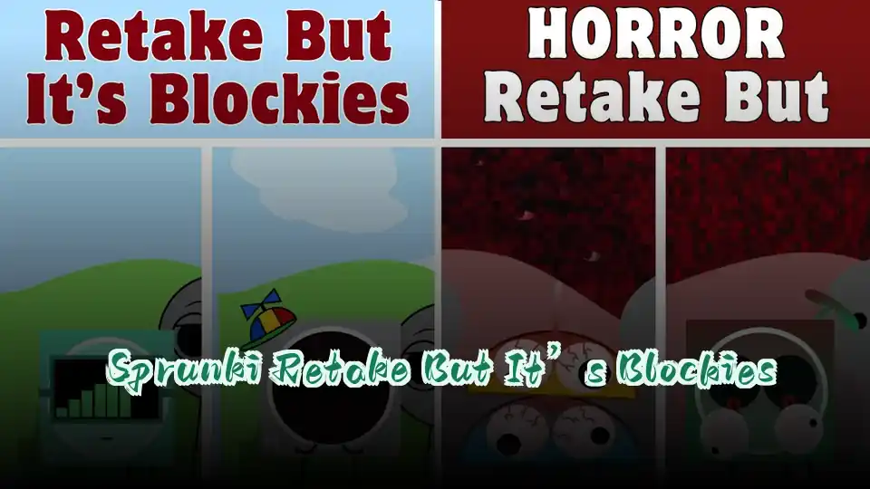 Sprunki Retake But It’s Blockies Logo