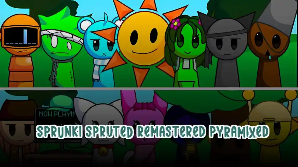 Sprunki Spruted Remastered Pyramixed Logo