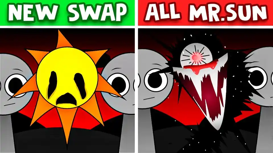Sprunki But All Mr Sun Logo