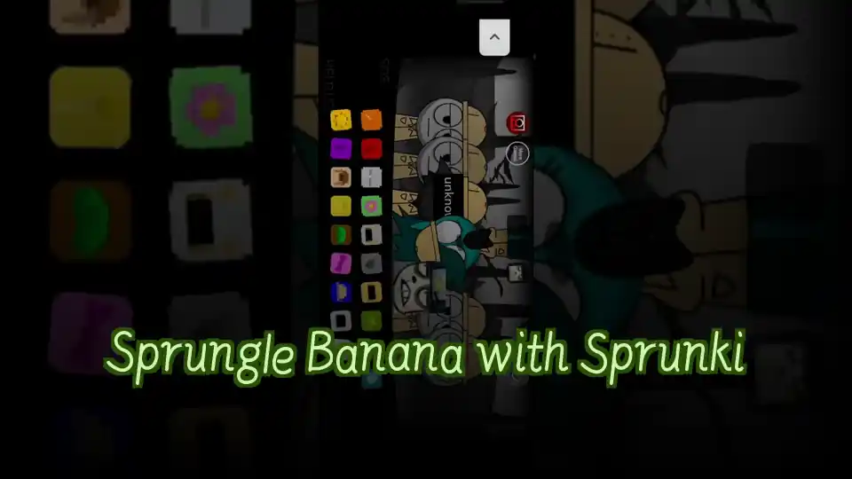 Sprungle Banana with Sprunki Logo