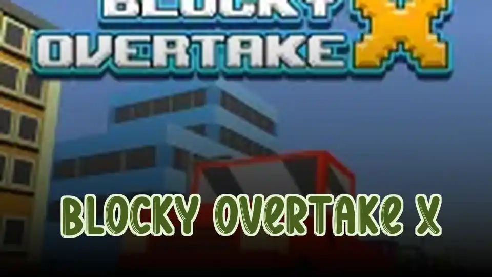 Blocky Overtake X Logo