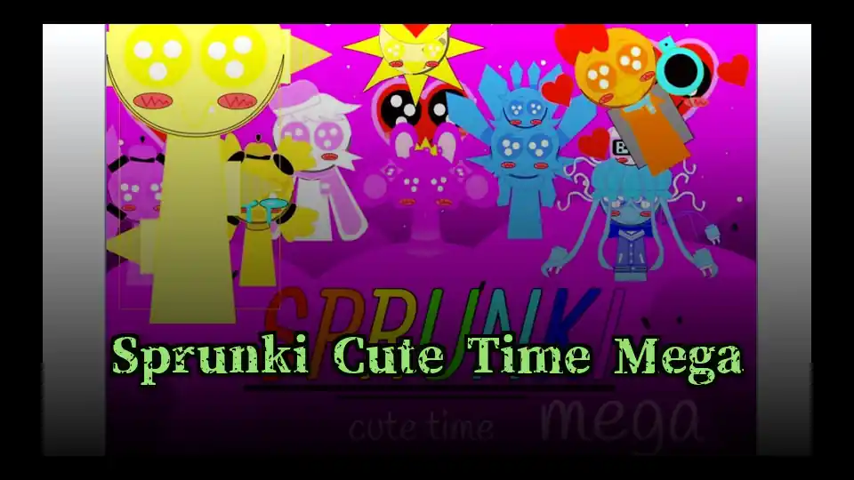 Sprunki Cute Time Mega Logo