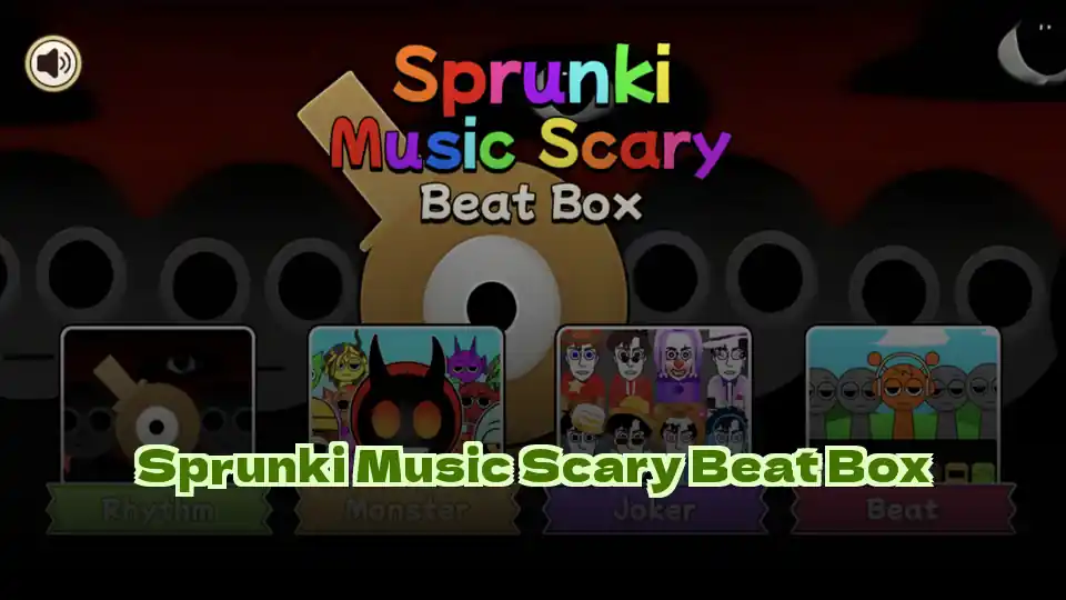 Sprunki Music Scary Beat Box Logo