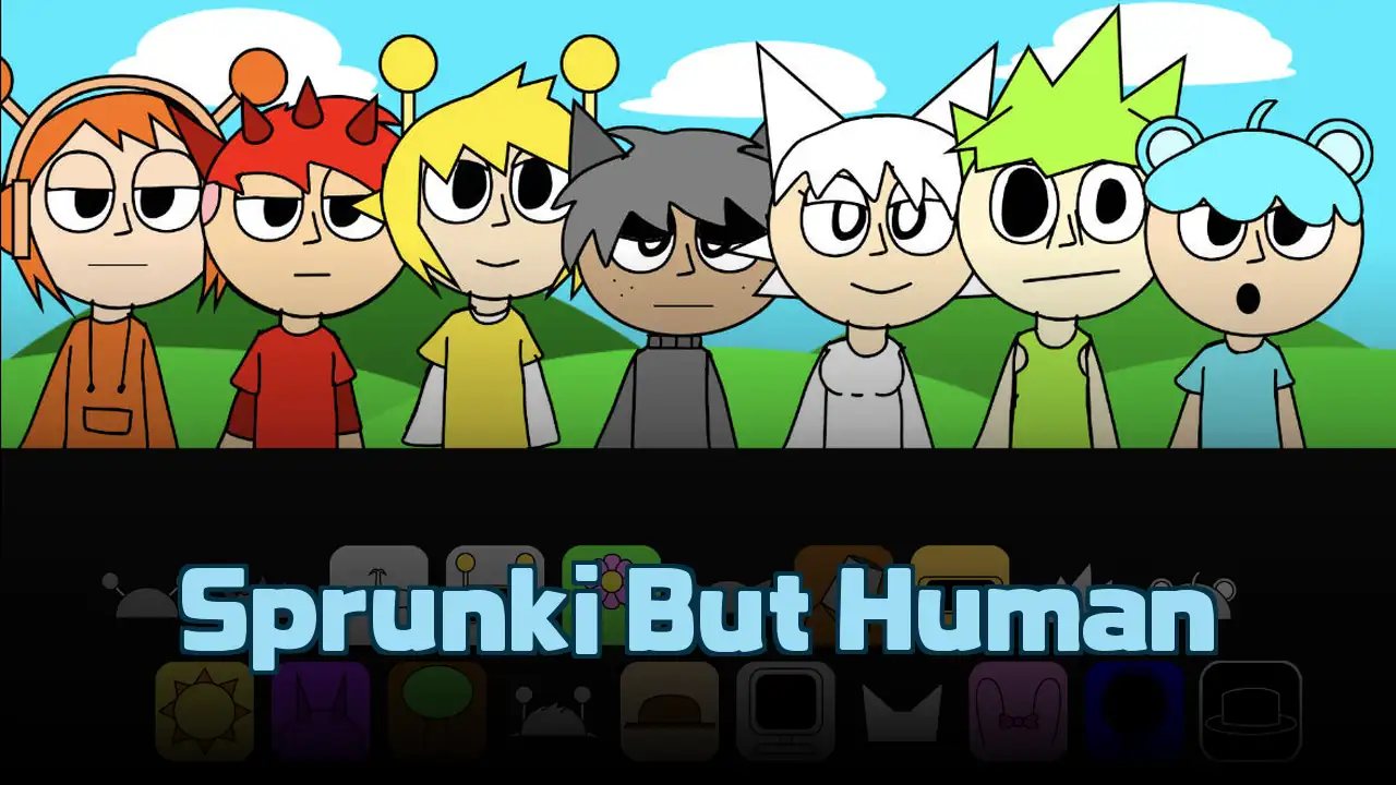 Sprunki But Human Logo
