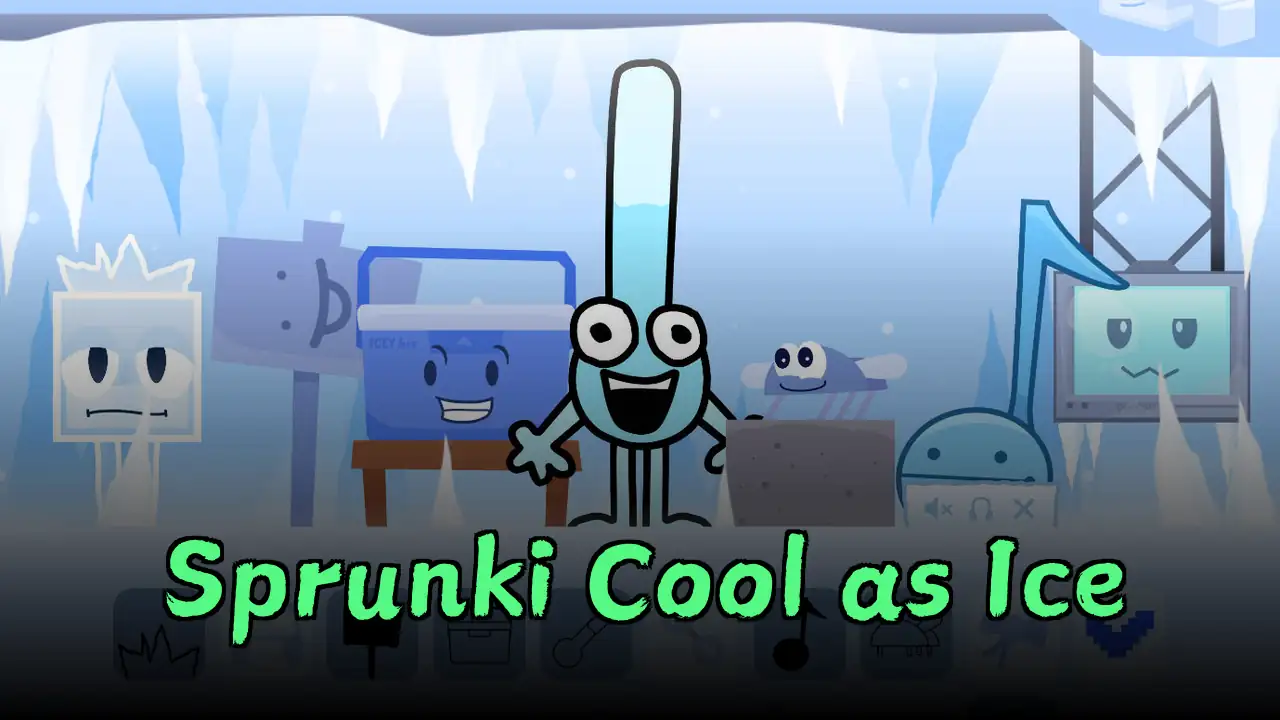 Sprunki Cool as Ice Logo