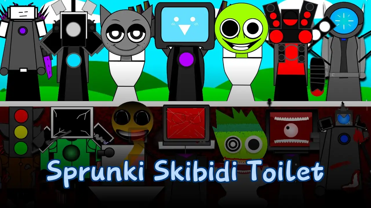 Sprunki Skibidi Toilet Logo